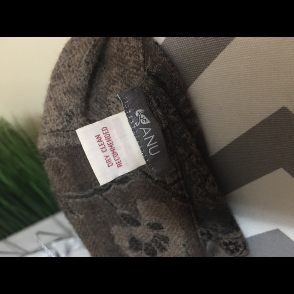 Anu Red/Brown Patterned Wool Jacket - image 5